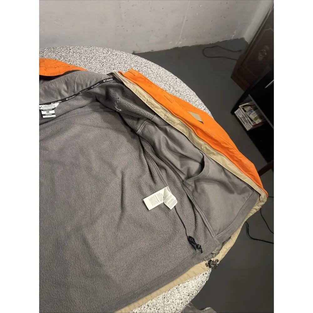 Columbia Omni-Shield 3-in-1 Interchange Hooded Jacket Orange Brown Men's L